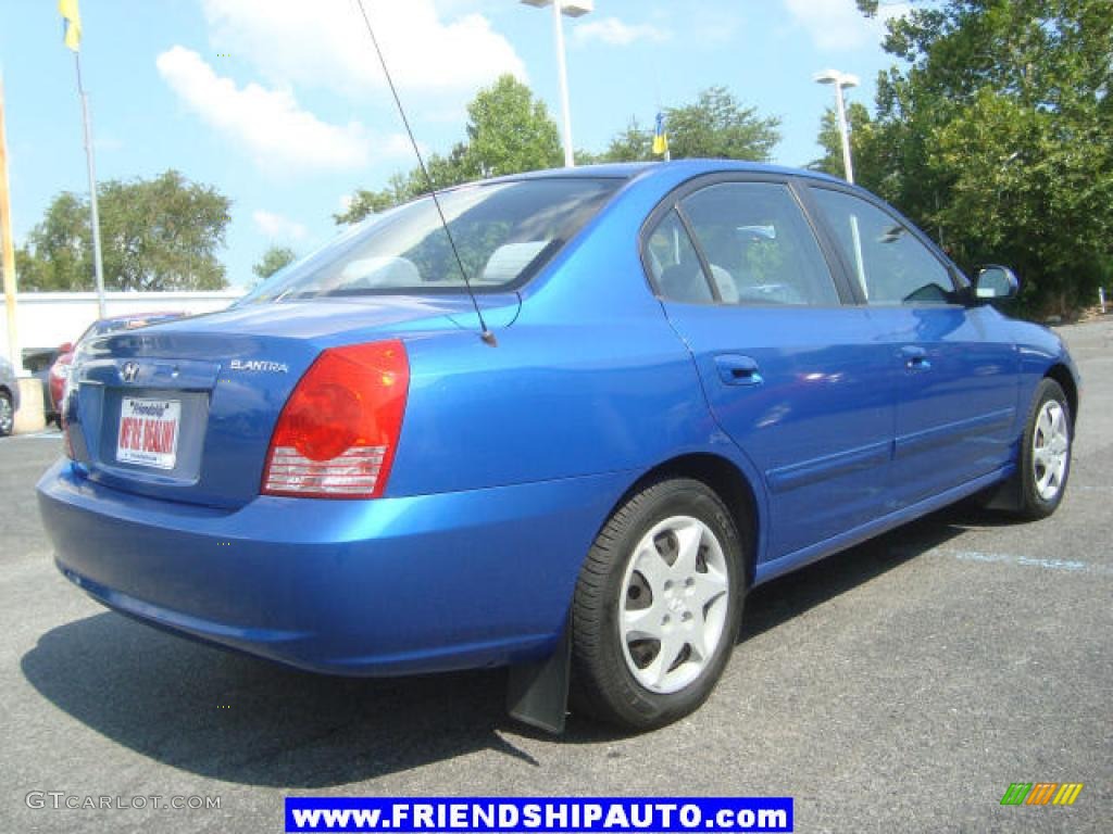 2004 Elantra GLS Sedan - Tidal Wave Blue / Gray photo #13