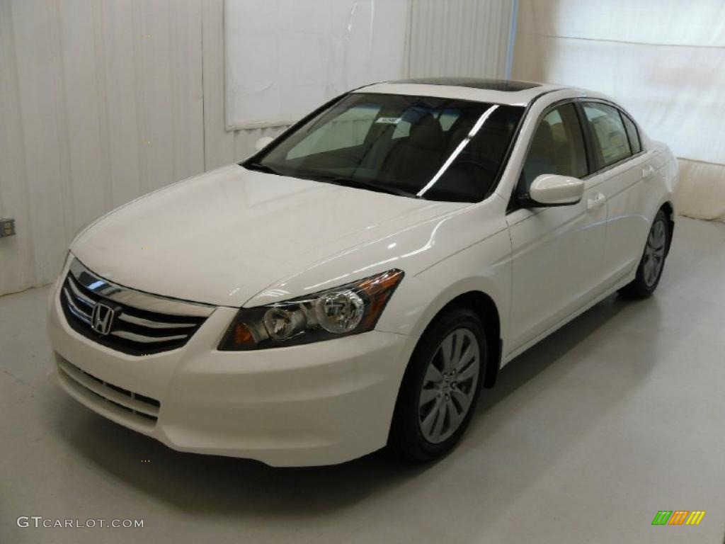 2011 Accord EX-L Sedan - Taffeta White / Ivory photo #1