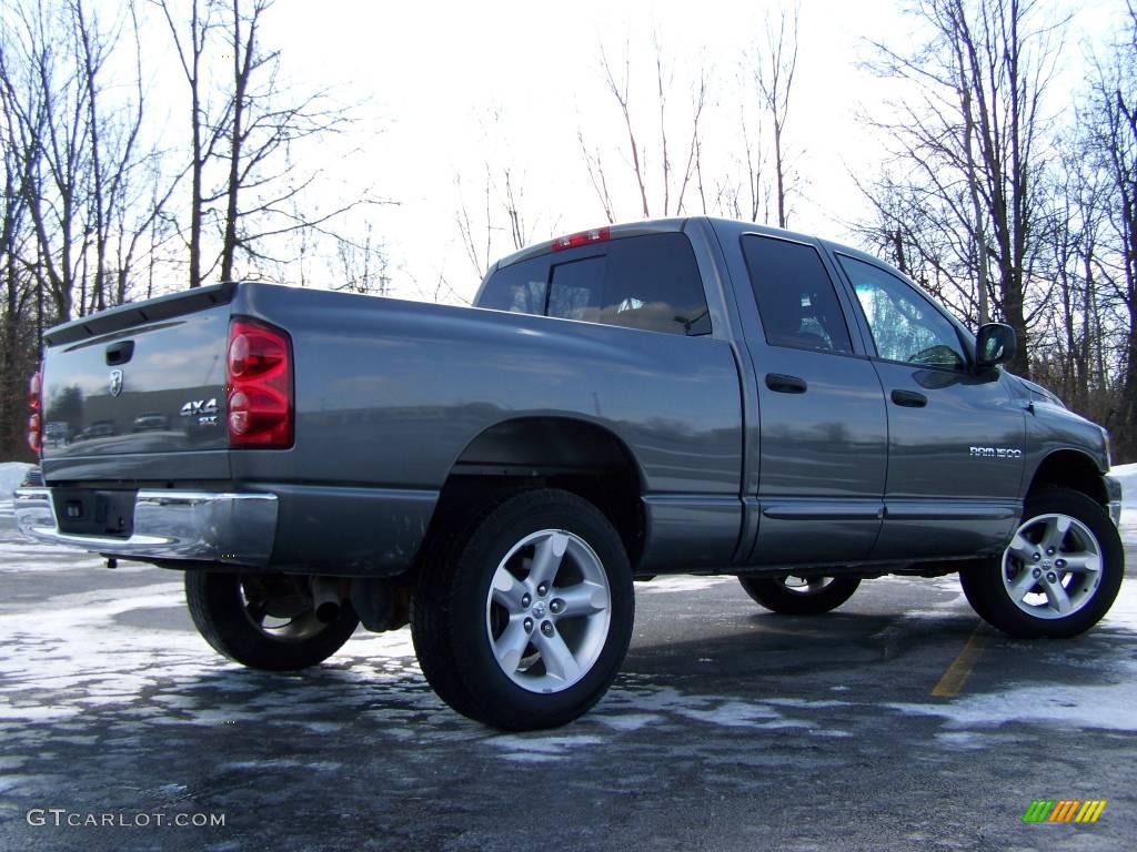 2007 Ram 1500 SLT Quad Cab 4x4 - Mineral Gray Metallic / Medium Slate Gray photo #4