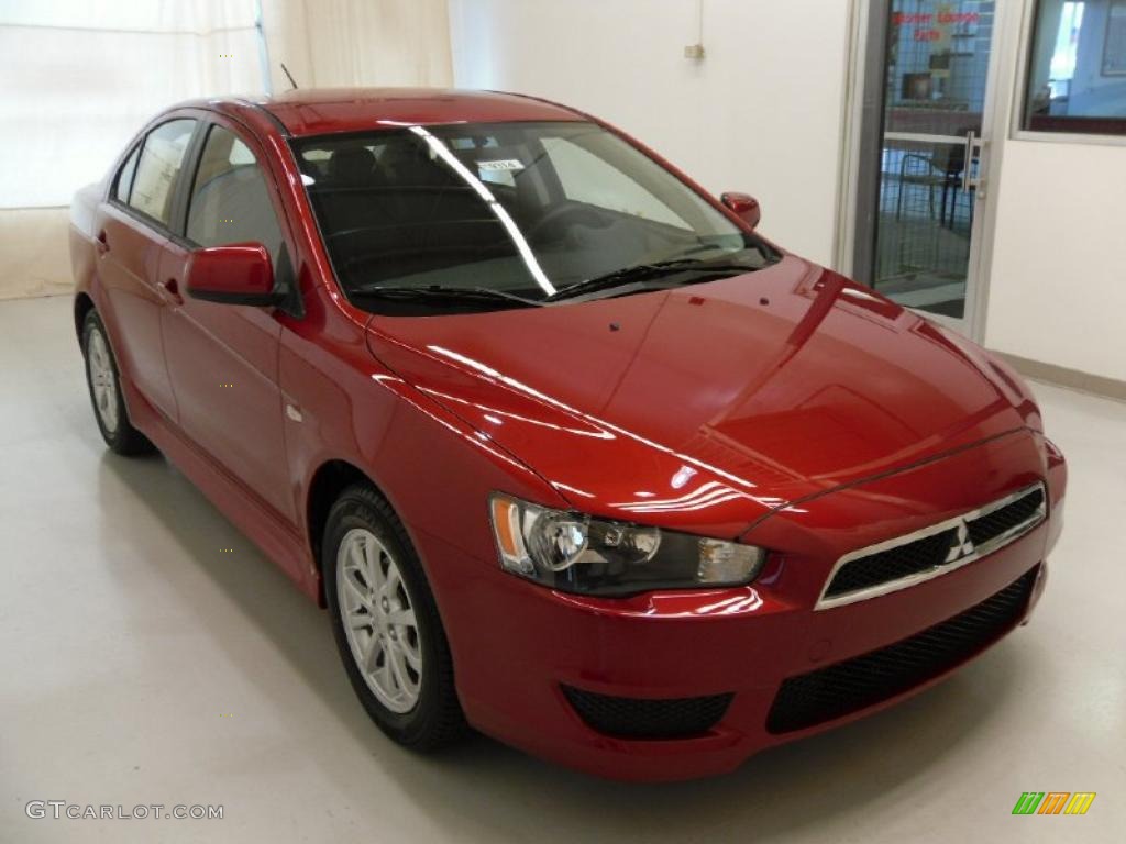 2011 Lancer ES - Rally Red Metallic / Black photo #5