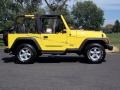 2001 Solar Yellow Jeep Wrangler SE 4x4  photo #4