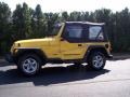 2001 Solar Yellow Jeep Wrangler SE 4x4  photo #11