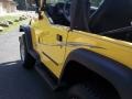 2001 Solar Yellow Jeep Wrangler SE 4x4  photo #20