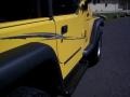 2001 Solar Yellow Jeep Wrangler SE 4x4  photo #21