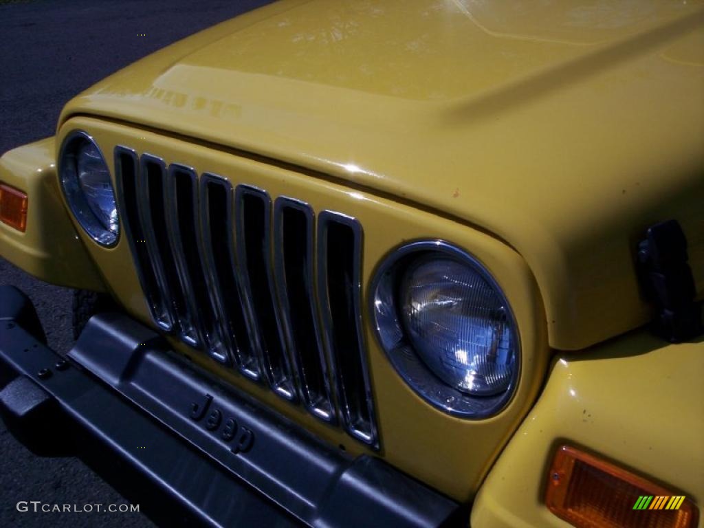 2001 Wrangler SE 4x4 - Solar Yellow / Agate Black photo #24