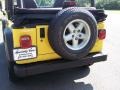 2001 Solar Yellow Jeep Wrangler SE 4x4  photo #27