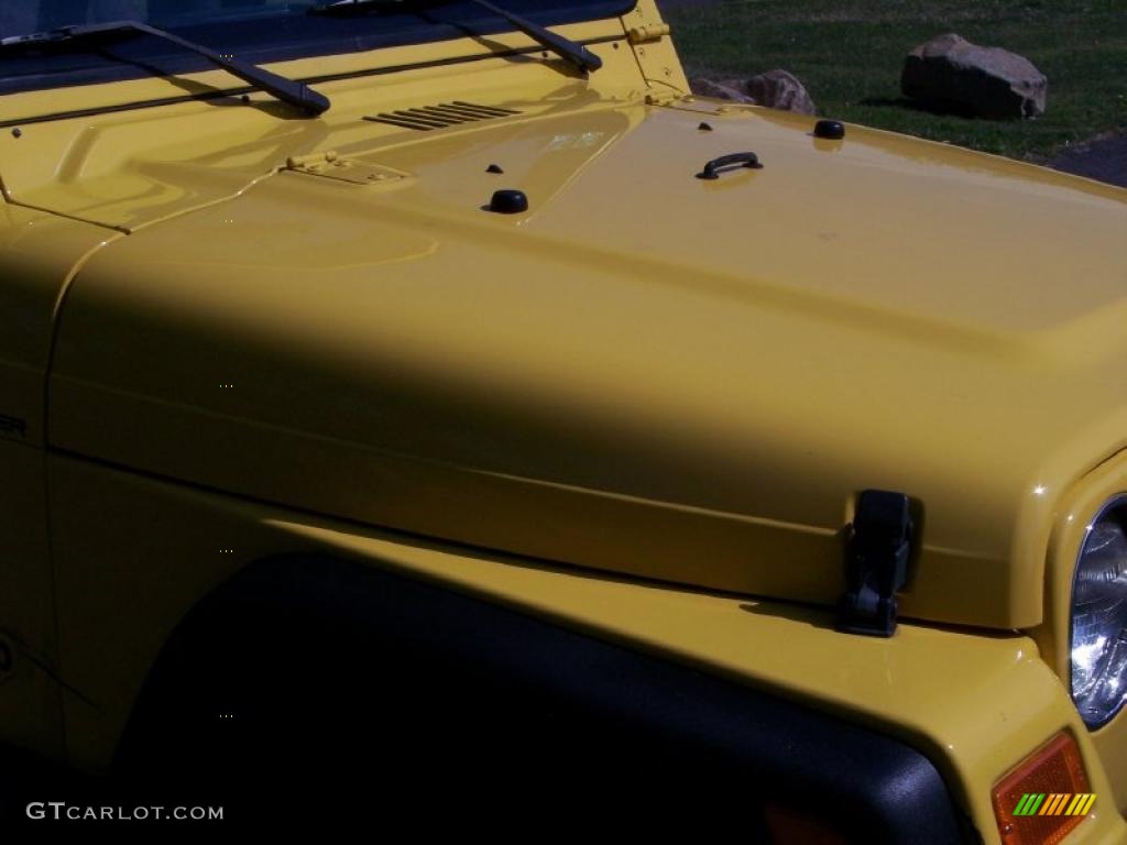 2001 Wrangler SE 4x4 - Solar Yellow / Agate Black photo #30