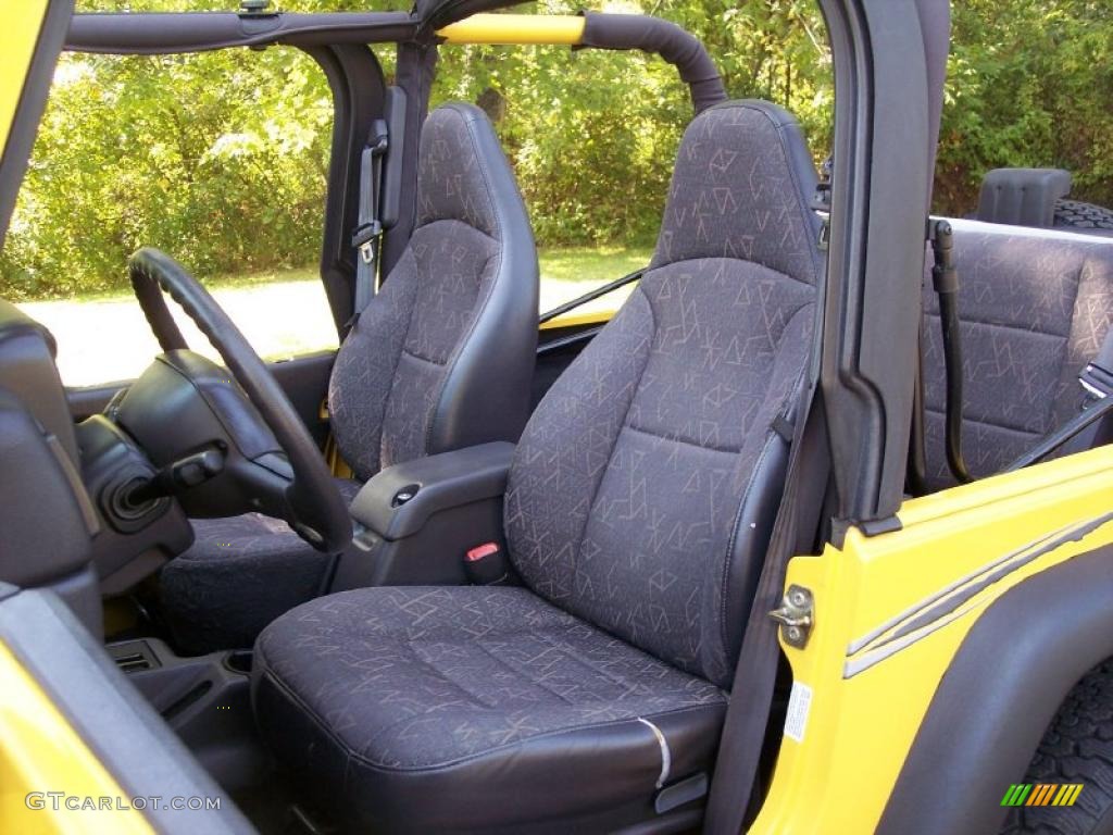 2001 Wrangler SE 4x4 - Solar Yellow / Agate Black photo #34