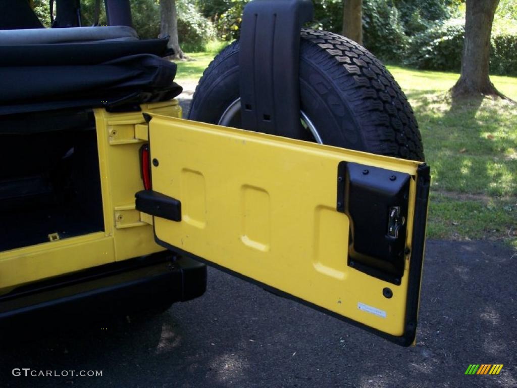 2001 Wrangler SE 4x4 - Solar Yellow / Agate Black photo #45