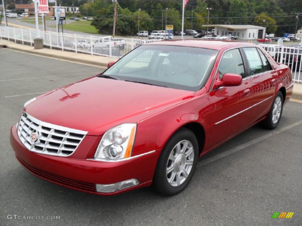 Crystal Red Tintcoat Cadillac DTS