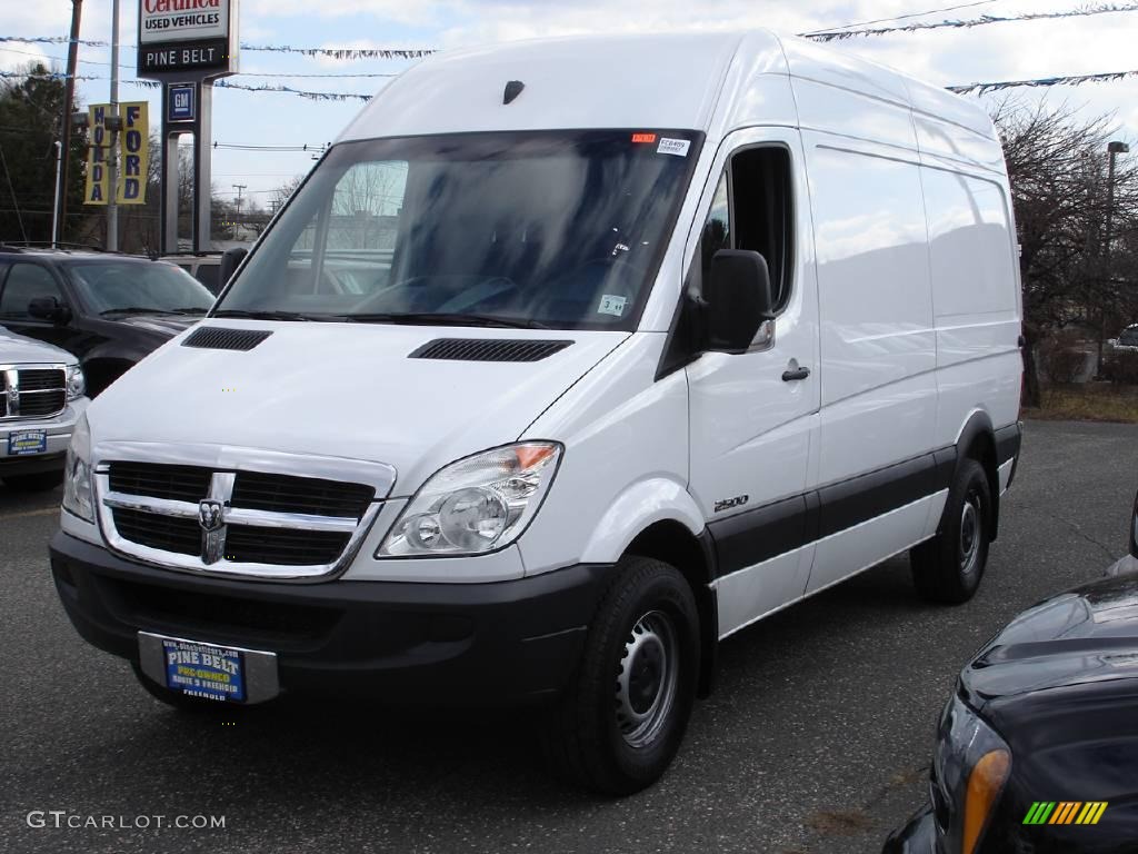 Arctic White Dodge Sprinter Van