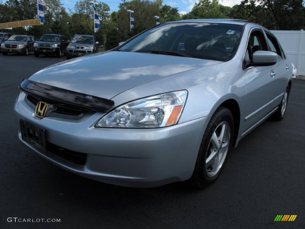 2003 Accord EX-L Sedan - Satin Silver Metallic / Black photo #3