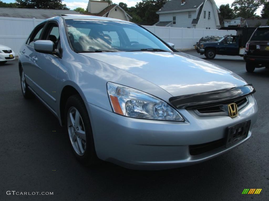 2003 Accord EX-L Sedan - Satin Silver Metallic / Black photo #5