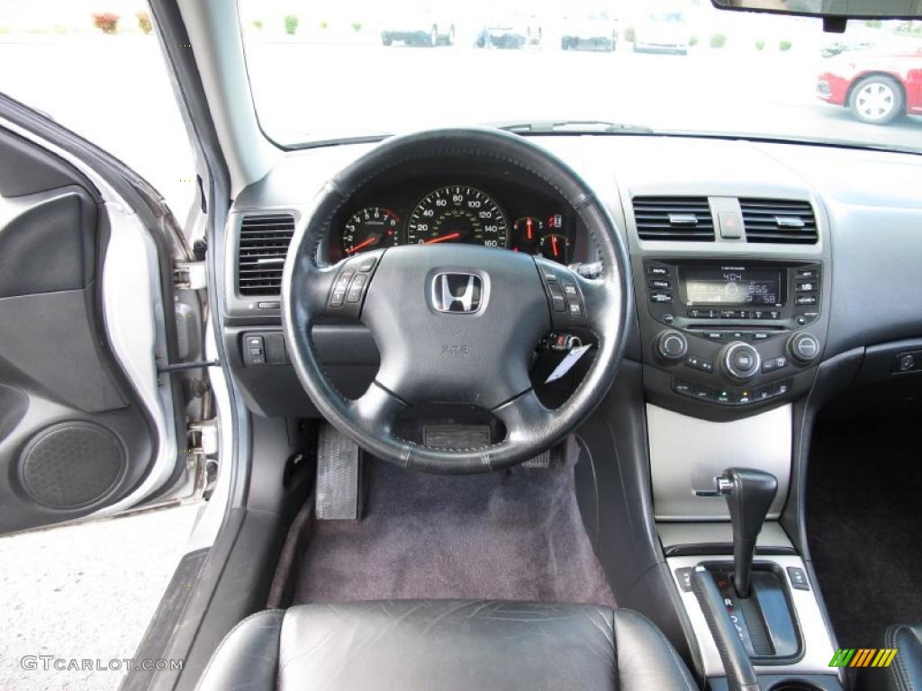 2003 Accord EX-L Sedan - Satin Silver Metallic / Black photo #16