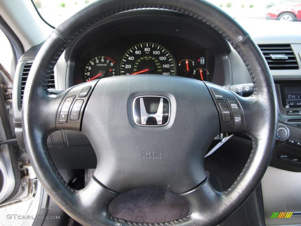 2003 Accord EX-L Sedan - Satin Silver Metallic / Black photo #18