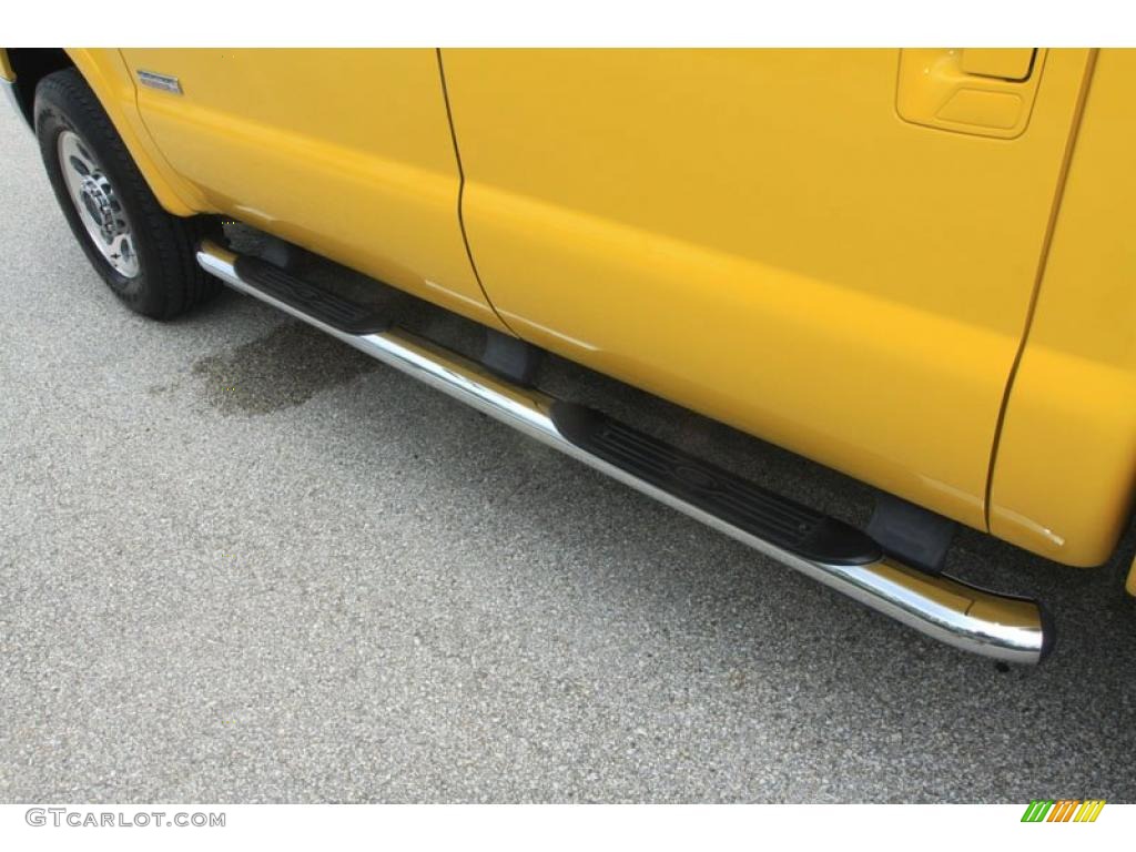 2005 F250 Super Duty FX4 Crew Cab 4x4 - Screaming Yellow / Black photo #8