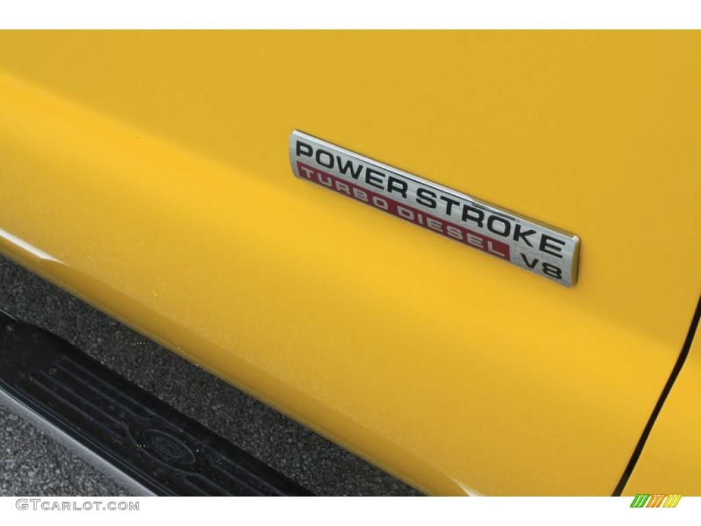 2005 F250 Super Duty FX4 Crew Cab 4x4 - Screaming Yellow / Black photo #14