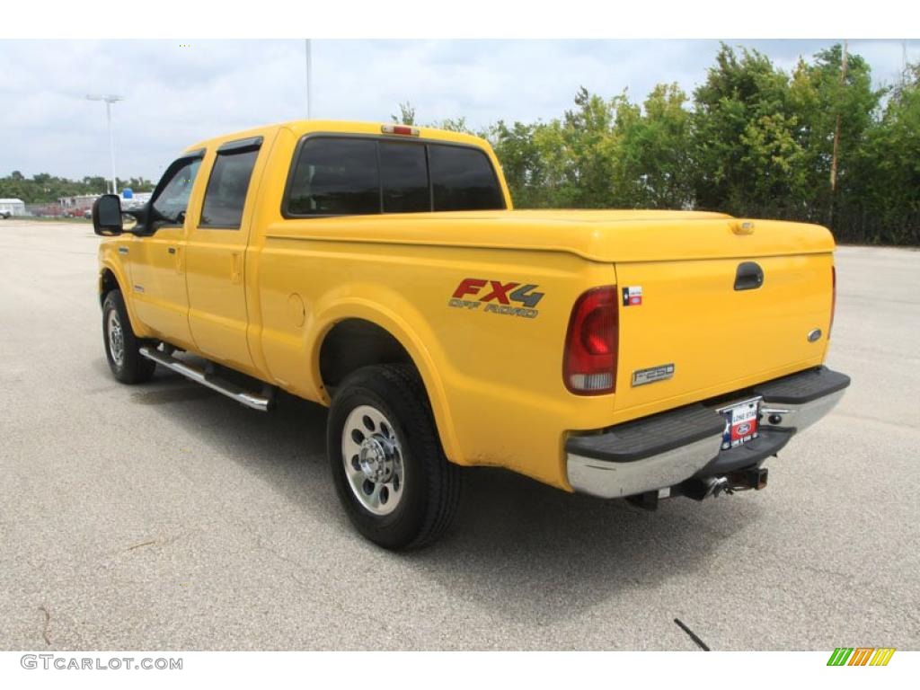 2005 F250 Super Duty FX4 Crew Cab 4x4 - Screaming Yellow / Black photo #20