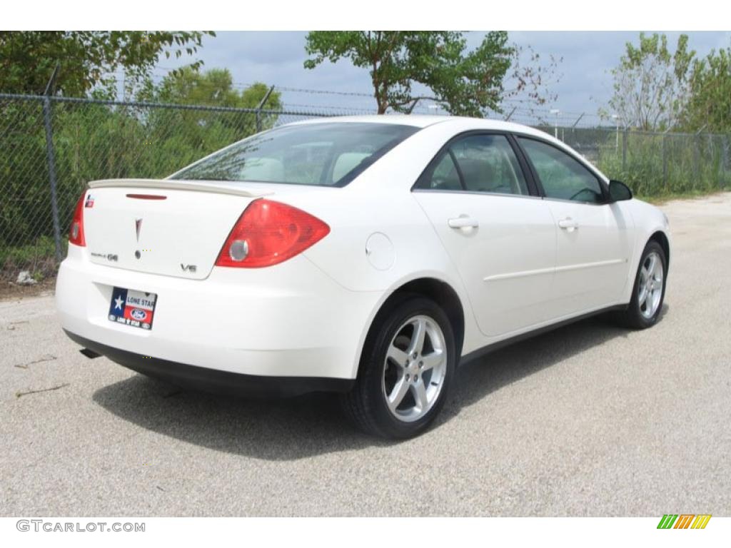 2007 G6 V6 Sedan - Ivory White / Light Taupe photo #3