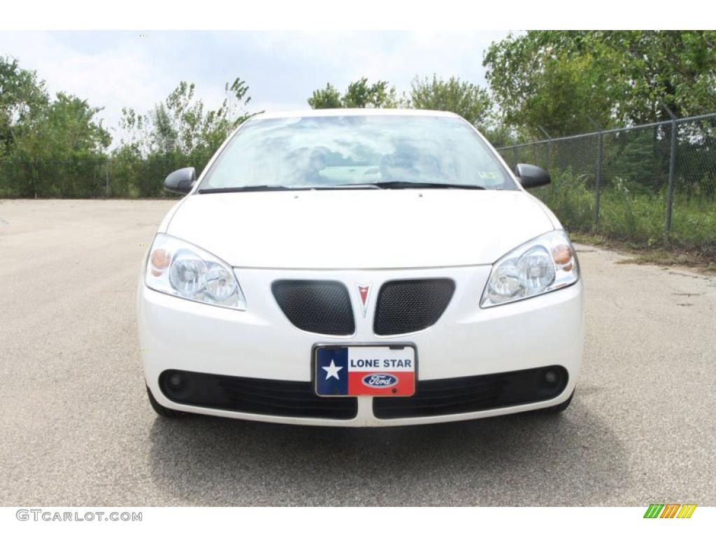 2007 G6 V6 Sedan - Ivory White / Light Taupe photo #9