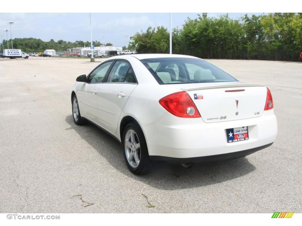 2007 G6 V6 Sedan - Ivory White / Light Taupe photo #15