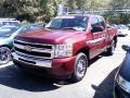 2009 Deep Ruby Red Metallic Chevrolet Silverado 1500 LS Extended Cab  photo #1