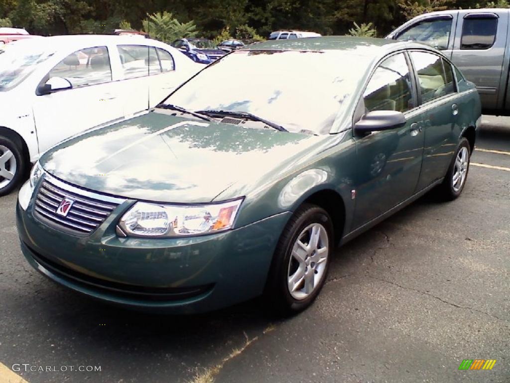 2007 ION 2 Sedan - Cypress Green / Tan photo #1