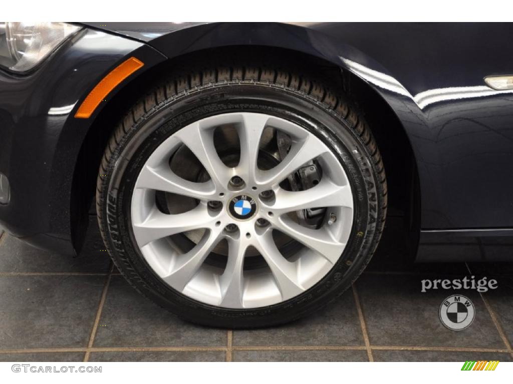 2008 3 Series 335xi Coupe - Black Sapphire Metallic / Beige photo #8