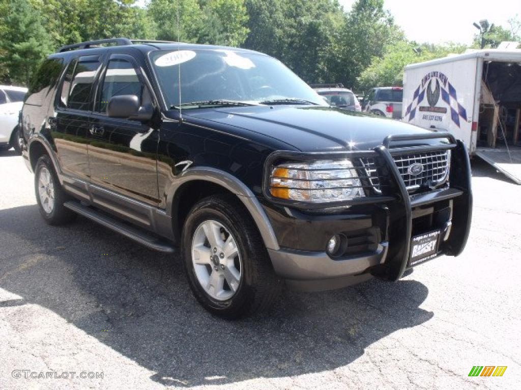 2003 Explorer XLT 4x4 - Black / Graphite Grey photo #2