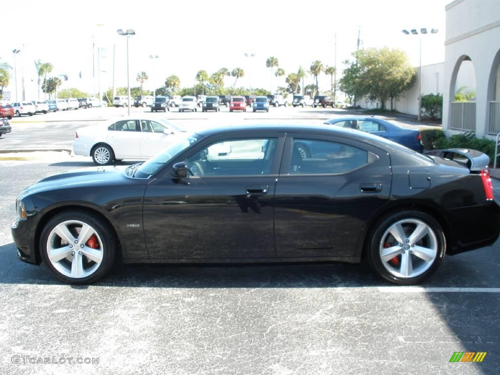 2009 Charger SRT-8 - Brilliant Black Crystal Pearl / Dark Slate Gray photo #1