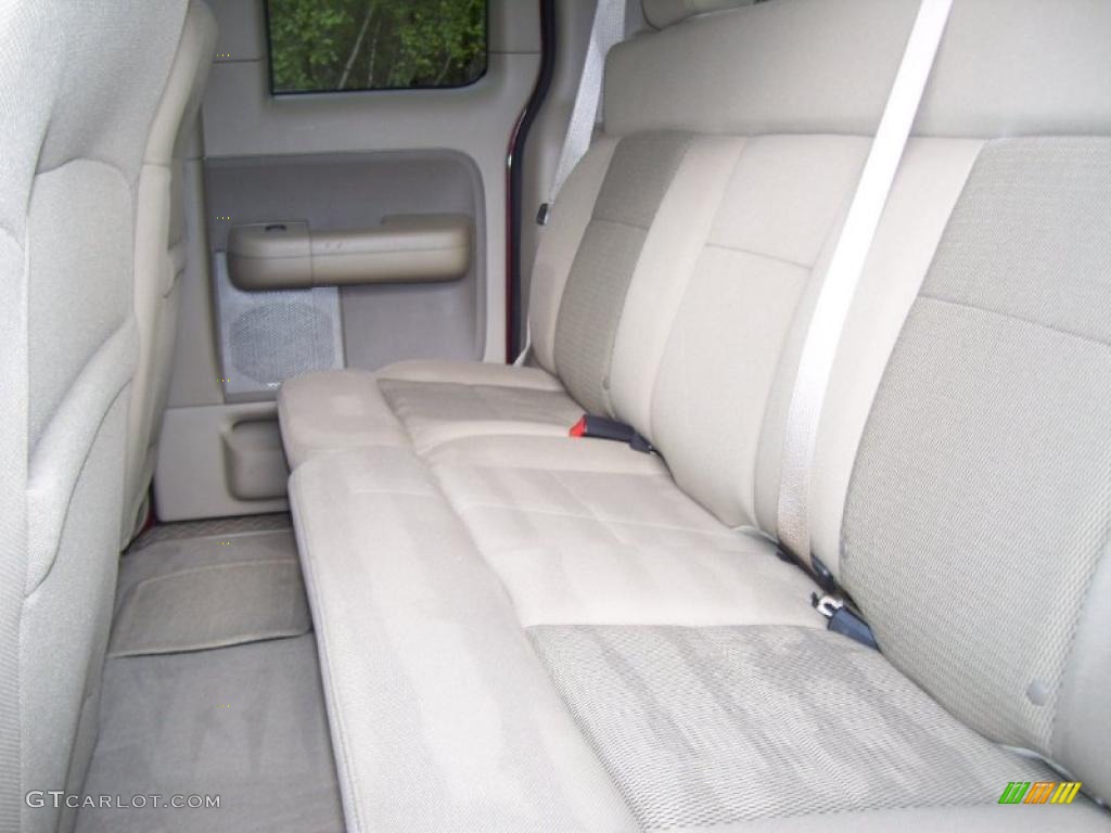 2005 F150 XLT SuperCab 4x4 - Dark Toreador Red Metallic / Tan photo #9