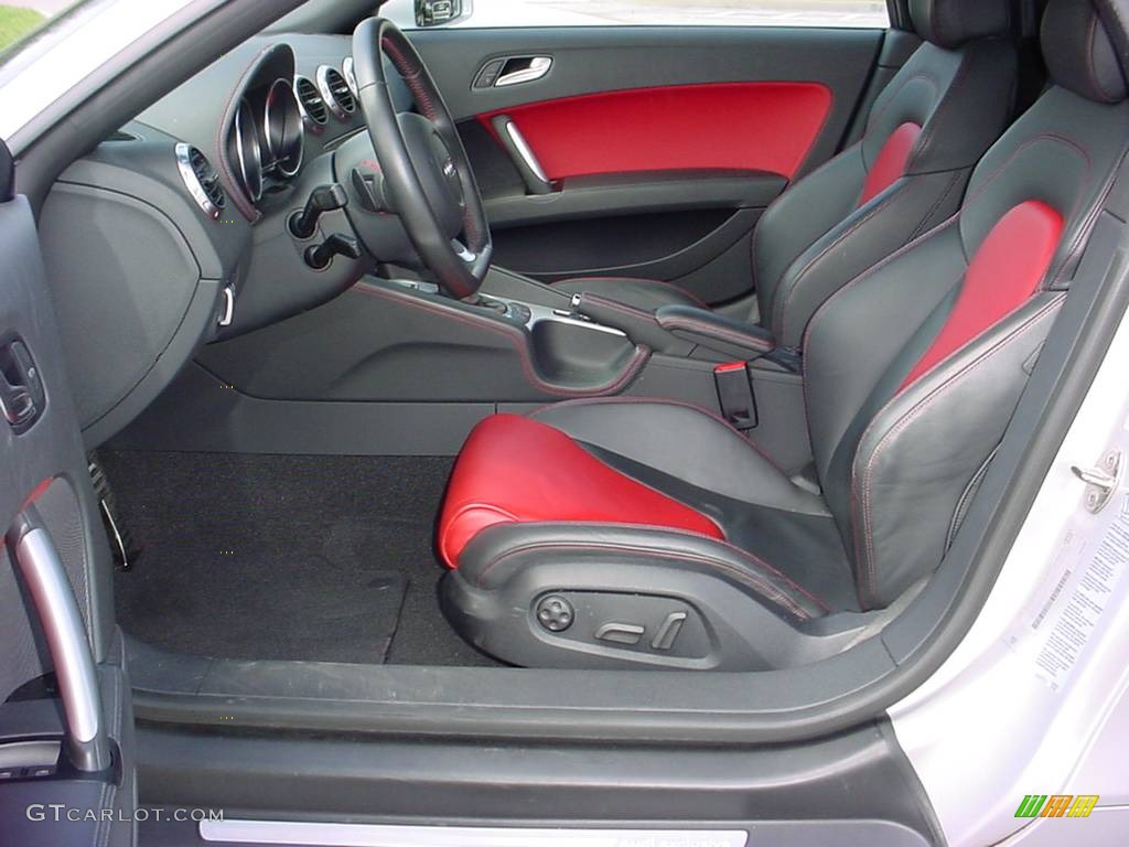 Crimson Red Interior 2008 Audi TT 2.0T Roadster Photo #361066