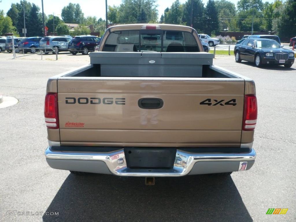 2000 Dakota SLT Extended Cab 4x4 - Light Driftwood Satin Glow / Agate photo #5