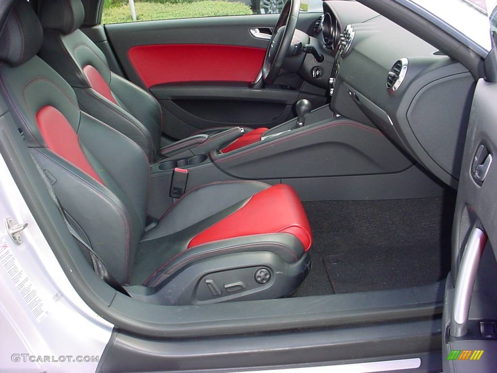 2008 TT 2.0T Roadster - Ice Silver Metallic / Crimson Red photo #10