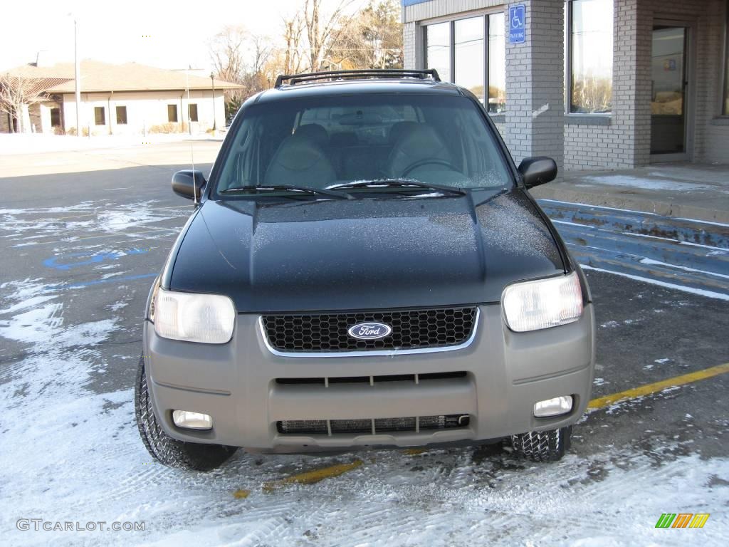 2001 Escape XLT V6 4WD - Black / Medium Graphite Grey photo #3