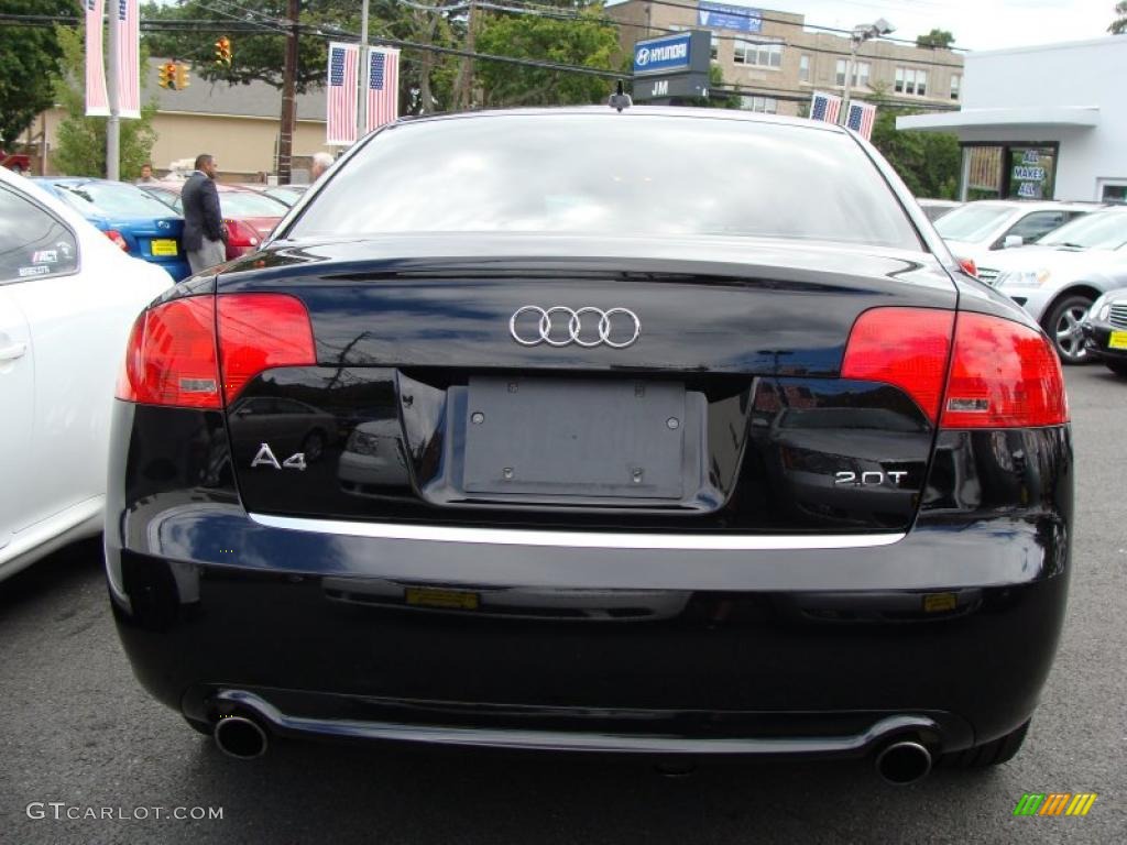 2008 A4 2.0T S-Line Sedan - Brilliant Black / Beige photo #6