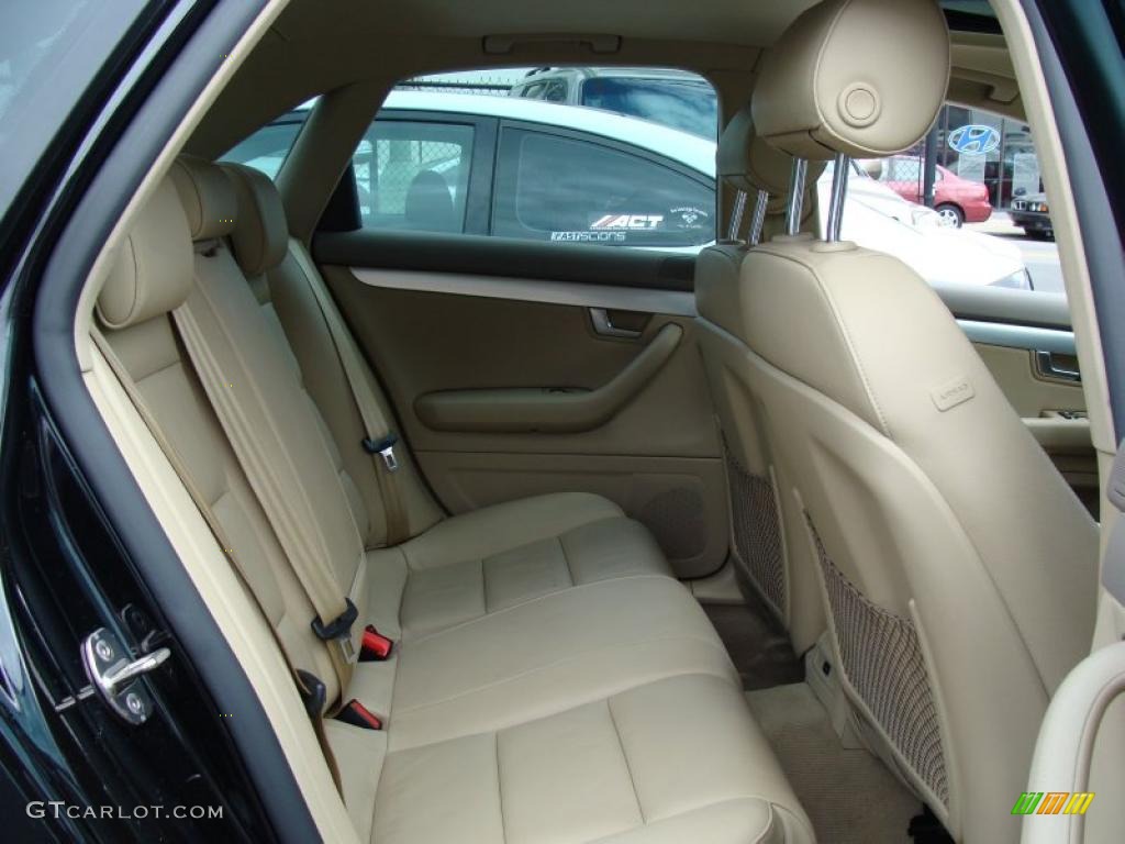 2008 A4 2.0T S-Line Sedan - Brilliant Black / Beige photo #13