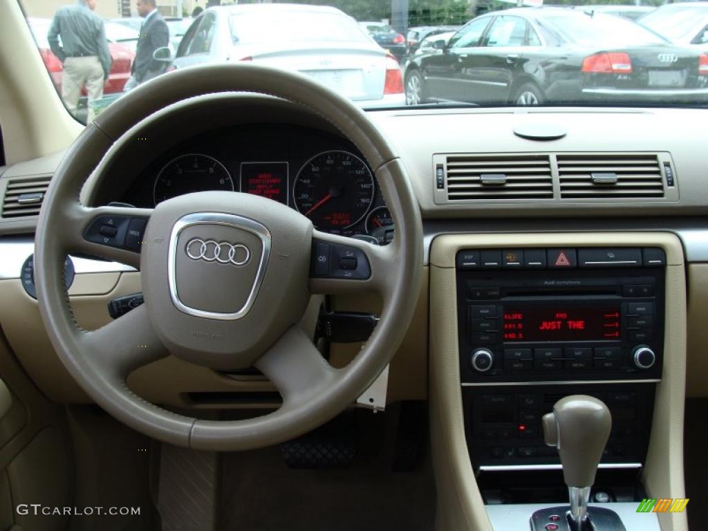 2008 A4 2.0T S-Line Sedan - Brilliant Black / Beige photo #15