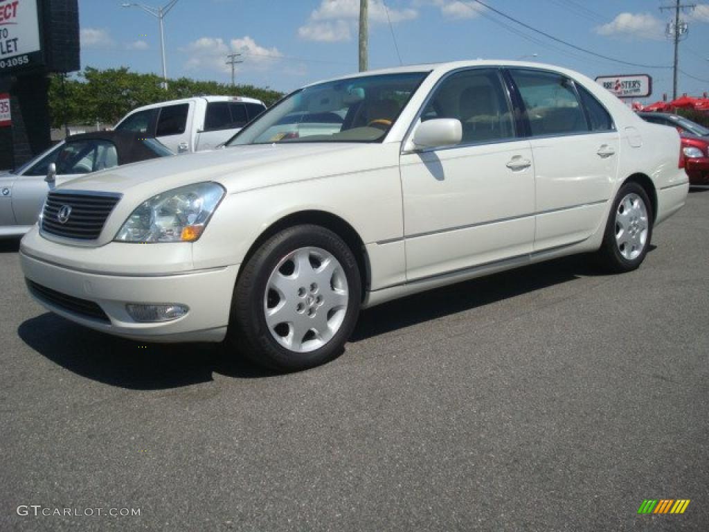 2003 LS 430 Sedan - Crystal White / Ivory photo #2