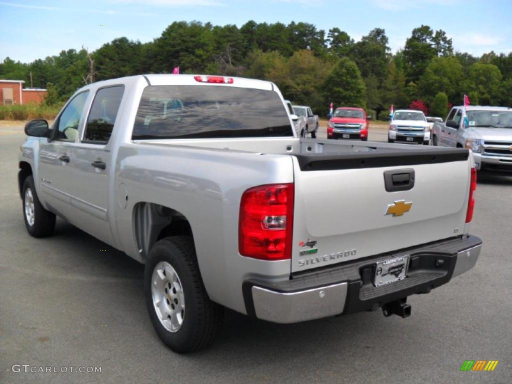 2011 Silverado 1500 LT Crew Cab - Sheer Silver Metallic / Ebony photo #2