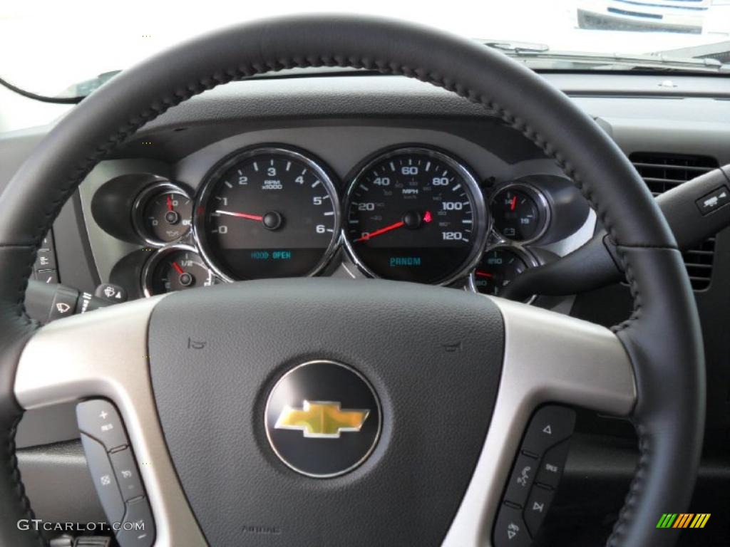 2011 Silverado 1500 LT Crew Cab - Sheer Silver Metallic / Ebony photo #10