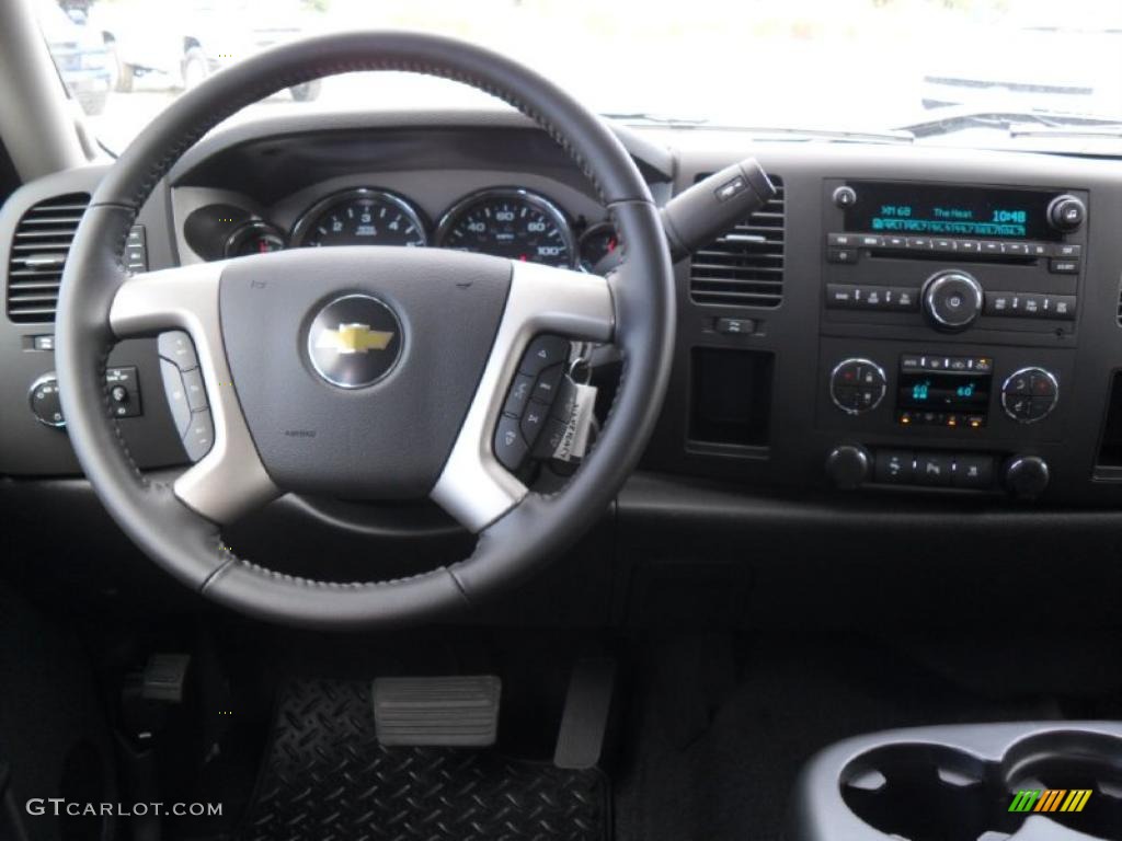 2011 Silverado 1500 LT Crew Cab - Sheer Silver Metallic / Ebony photo #14