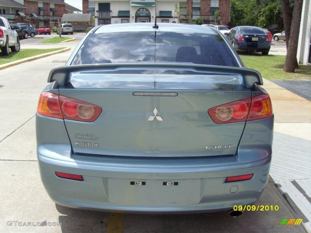 2008 Lancer GTS - Aqua Metallic / Black photo #2