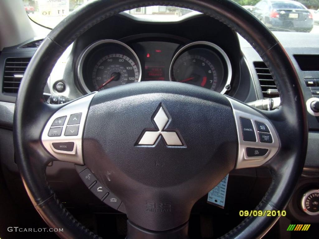 2008 Lancer GTS - Aqua Metallic / Black photo #7