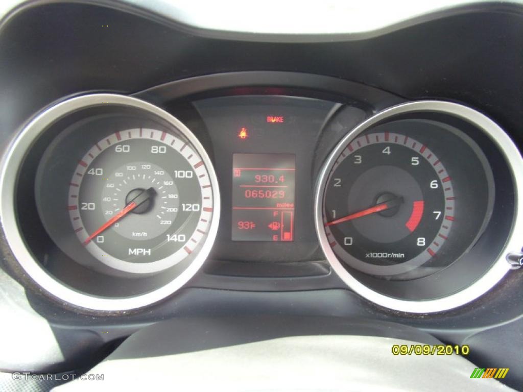 2008 Lancer GTS - Aqua Metallic / Black photo #13