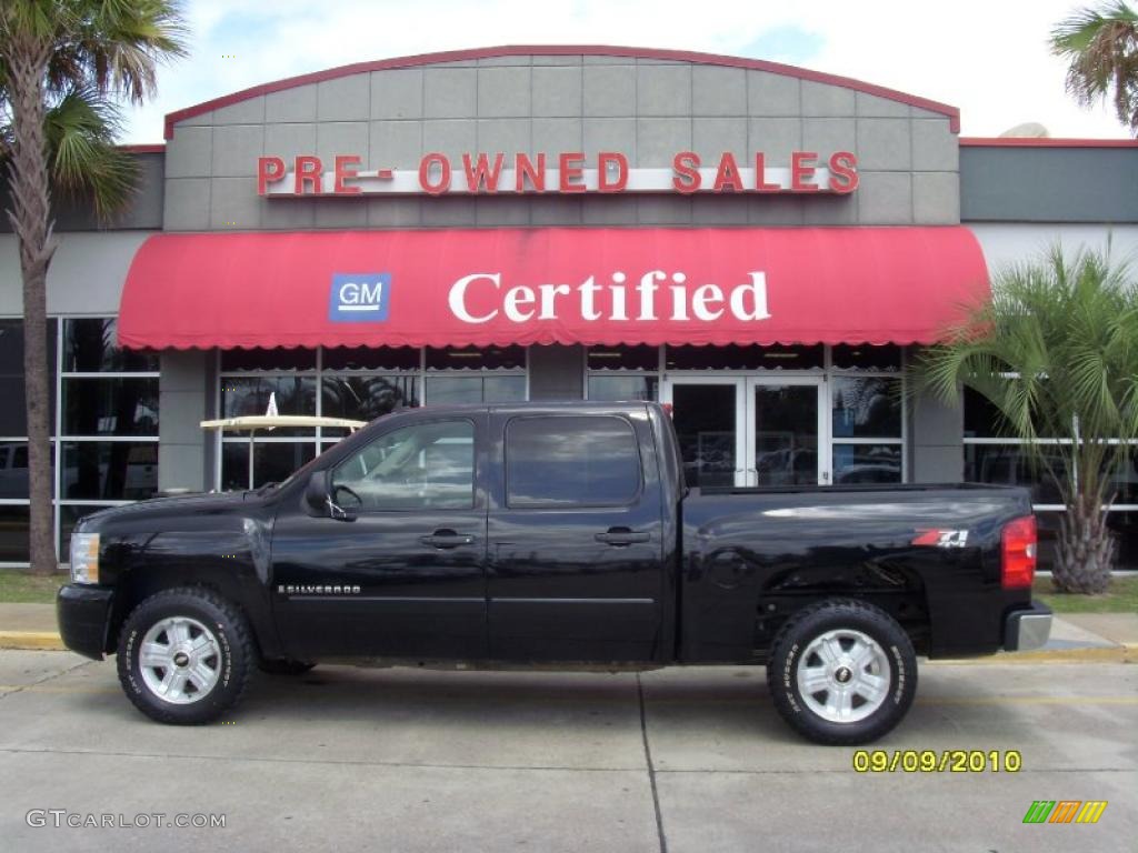 2007 Silverado 1500 LT Z71 Crew Cab 4x4 - Black / Ebony Black photo #1