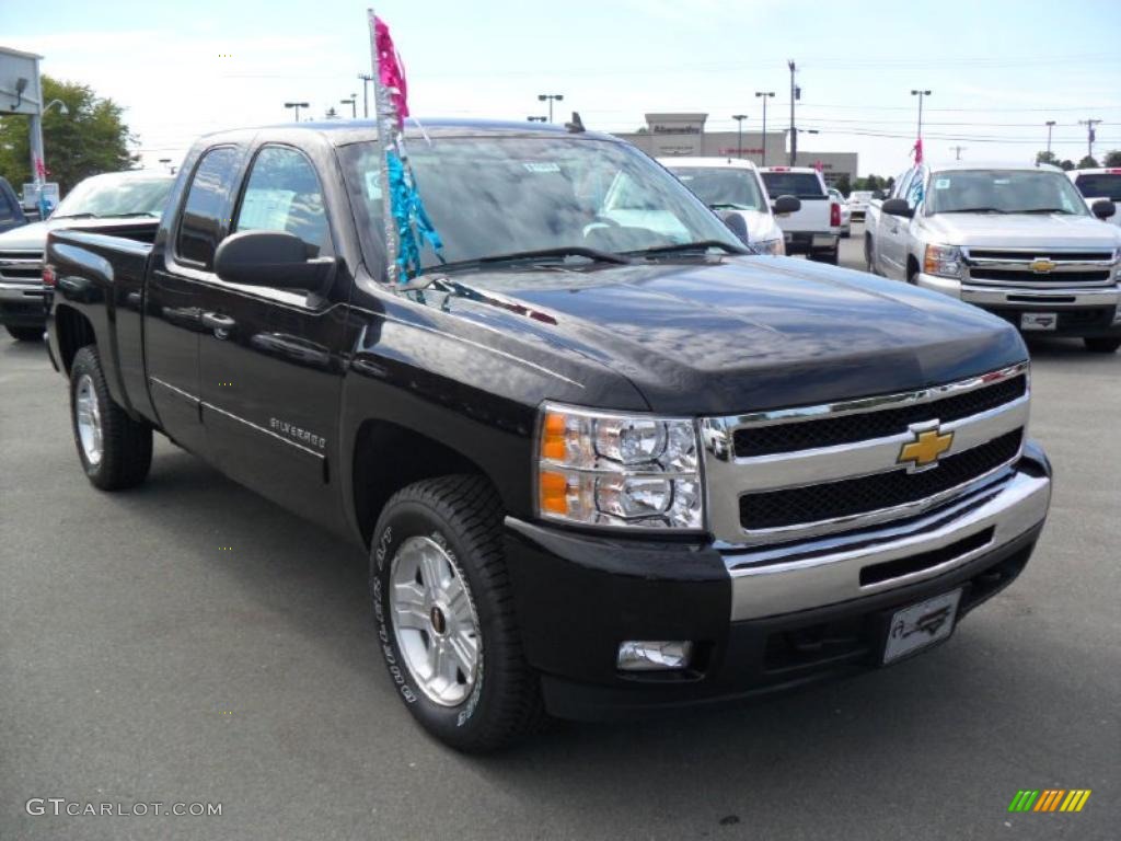 2011 Silverado 1500 LT Extended Cab - Black / Ebony photo #5