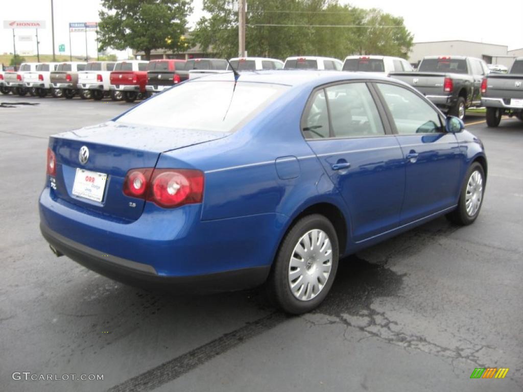 2008 Jetta S Sedan - Laser Blue Metallic / Anthracite Black photo #5