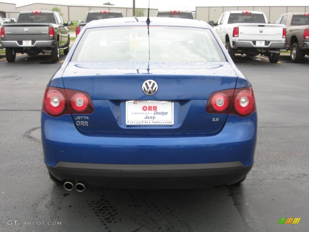 2008 Jetta S Sedan - Laser Blue Metallic / Anthracite Black photo #6