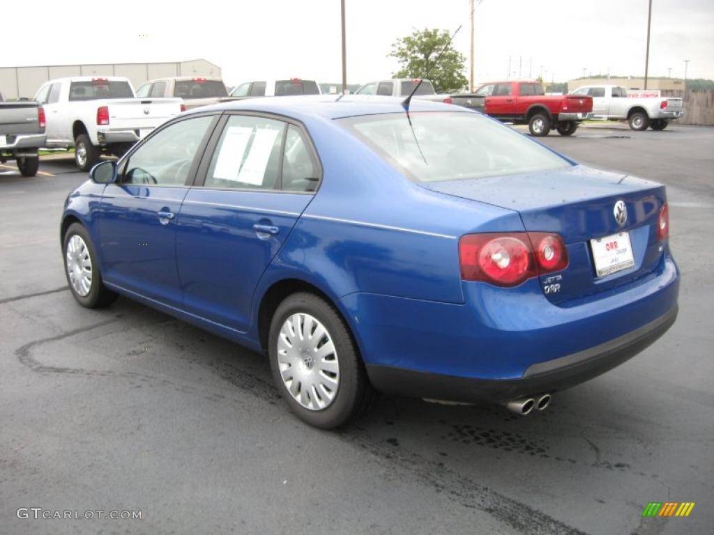 2008 Jetta S Sedan - Laser Blue Metallic / Anthracite Black photo #7